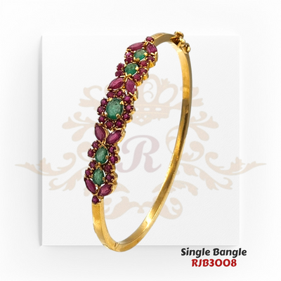 "Display Only Call for Availability and Price" Gold Single Bangle  Kaajal Collection RJB3008