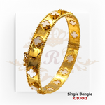 Gold Single Bangle  Kaajal Collection RJB3015