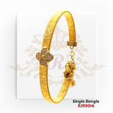 Gold Single Bangle  Kaajal Collection RJB3016