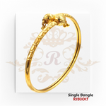 Gold Single Bangle  Kaajal Collection RJB3017