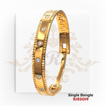 Gold Single Bangle  Kaajal Collection RJB3019