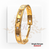 "Display Only Call for Availability and Price" Gold Single Bangle  Kaajal Collection RJB3019