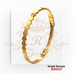 Gold Single Bangle  Kaajal Collection RJB3021