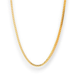 Charming 22K gold baby chain (RJC30869) featuring an intricate rope-link design with a brilliant high-polish finish. Expertly crafted by Regal Jewels Chicago, this lightweight chain offers comfort and safety for newborns and toddlers — a perfect blend of tradition and modern elegance.