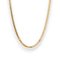Elegant 22K gold baby chain (RJC30870) showcasing a unique twisted-link pattern with a radiant polished finish. Designed by Regal Jewels Chicago, this lightweight gold chain is perfect for newborns and toddlers — combining comfort, durability, and timeless sophistication.