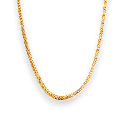 22Kt Gold Baby Chain – Fine Chevron-Link Design | 3.45gm, 14in – RJC30874