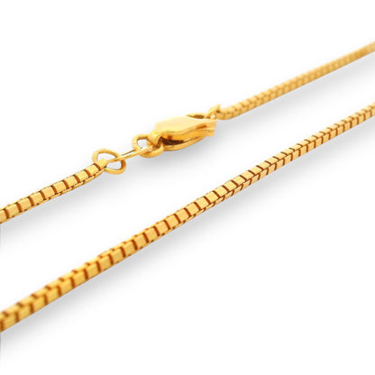 22Kt Gold Baby Chain – Elegant Box-Link Design | 6.92gm, 13in – RJC30876