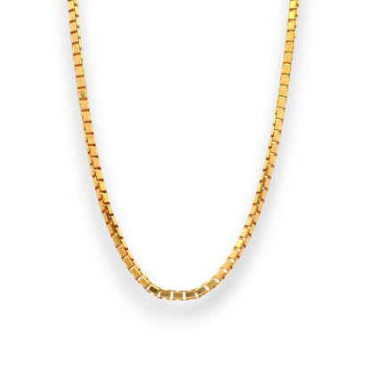 22Kt Gold Baby Chain – Elegant Box-Link Design | 6.92gm, 13in – RJC30876