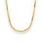 Elegant 22K yellow gold baby chain with a sleek snake-link design and sturdy lobster clasp, crafted for comfort and timeless style.