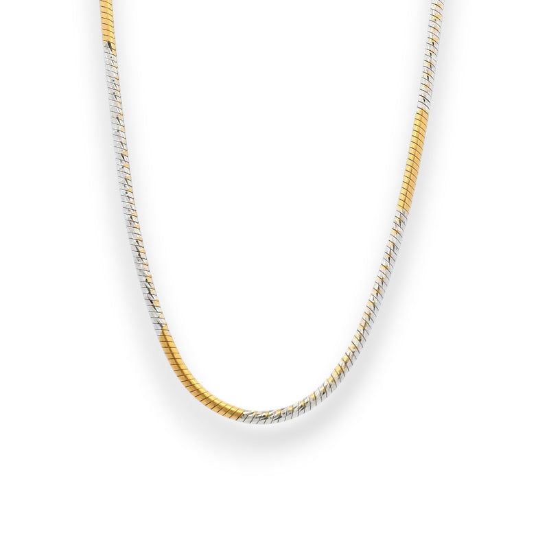 Charming 22K gold baby chain with a polished flat curb-link design, blending traditional elegance with a modern, lightweight finish