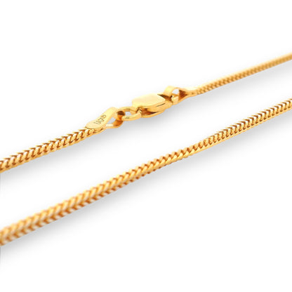 22Kt Gold Baby Chain – Classic Curb-Link Design | 5.18gm, 15in – RJC30880