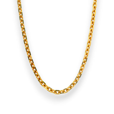 Regal Jewels 22K Gold Baby Chain RJC30883 with classic box link pattern – premium daily wear gold jewelry for babies and toddlers