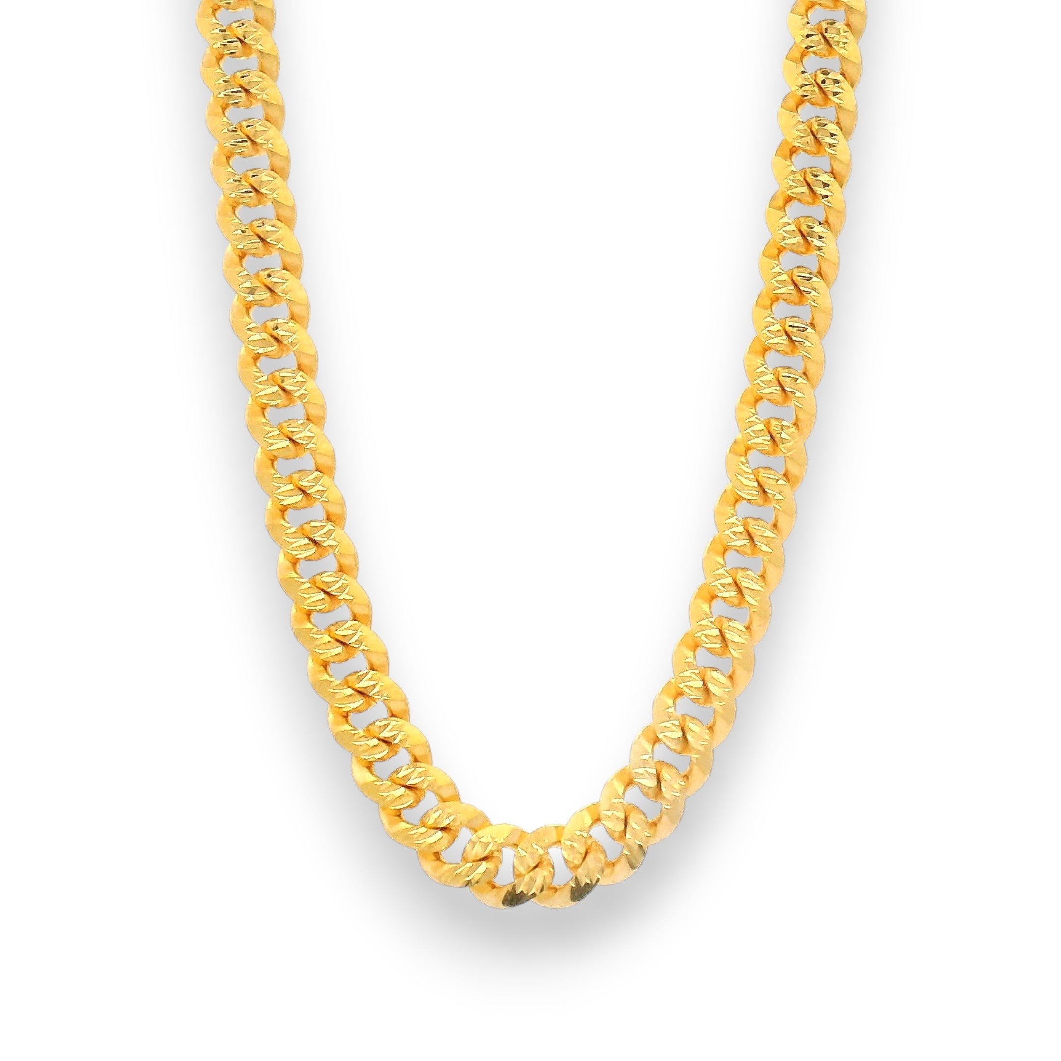 Bold 22Kt Gold Miami Cuban Baby Chain β 18.81 GM, 16 IN β Model RJC308 ...