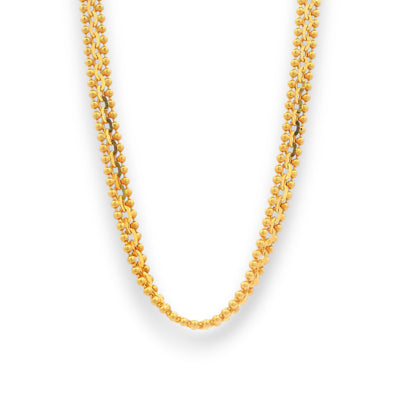 Regal Jewels 22K Gold Baby Chain RJC30887 featuring dual bead chain design – traditional and secure gold jewelry for babies