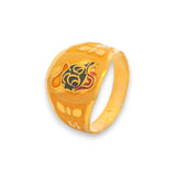 Regal Jewels RJBR3007b 22k gold baby ring with colorful cartoon enamel design, lightweight kids jewelry band, fun toddler infant gold ring gift, durable children’s daily wear ring – Regal Jewels Chicago