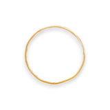 Regal Jewels RJBR3007a 22k plain gold baby ring band top view, lightweight kids jewelry, toddler size solid gold ring with cartoon enamel design – Regal Jewels Chicago