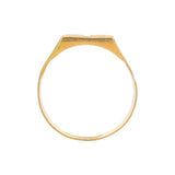 Regal Jewels RJBR3079a 22k gold baby ring side view, handcrafted geometric engraved design, children’s lightweight gold jewelry band – Regal Jewels Chicago