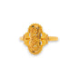 Regal Jewels RJBR3081b 22k gold baby ring with triple circular motif, handcrafted traditional kids jewelry, durable lightweight gold ring for children with intricate detailing – Regal Jewels Chicago
