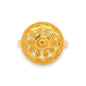 Regal Jewels RJBR3082b 22k gold baby ring with round filigree floral design, traditional kids jewelry, lightweight toddler ring, handcrafted gold gift for babies – Regal Jewels Chicago