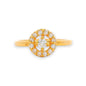 Regal Jewels RJBR3083 22k gold baby ring with sparkling cubic zirconia halo design, central round stone, elegant children’s gold jewelry, perfect for gifting toddlers and kids – Regal Jewels Chicago