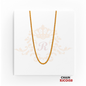 22kt Gold Diamond Cut Ball Chain RJCO158 – A 10.90-gram, 18-inch gold chain with an intricate diamond-cut ball design. Available at Regal Jewels
