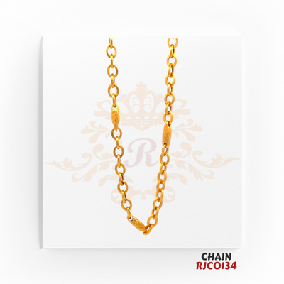 22kt Gold Chain RJC0134 | Sleek & Stylish Gold Chain | Regal Jewels