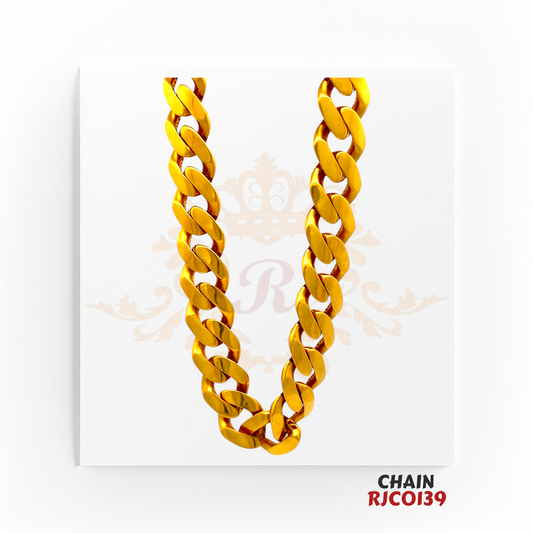 22kt Gold Chain RJC0139 | Sleek & Elegant Gold Chain | Regal Jewels