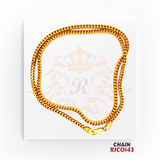 22kt Gold Chain RJC0143 | Sleek & Stylish Gold Chain | Regal Jewels