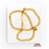 22kt Gold Cuban Link Chain RJCO144 – A heavyweight 82.3-gram gold chain with a 22-inch length, featuring a thick Cuban link design, available at Regal Jewels.