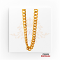 22kt Gold Cuban Link Chain RJCO144 – A heavyweight 82.3-gram gold chain with a 22-inch length, featuring a thick Cuban link design, available at Regal Jewels.