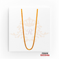 22kt Gold Sleek Rope Chain RJCO146 – A 16.4-gram gold chain with a 24-inch length, featuring a finely woven rope design, available at Regal Jewels.