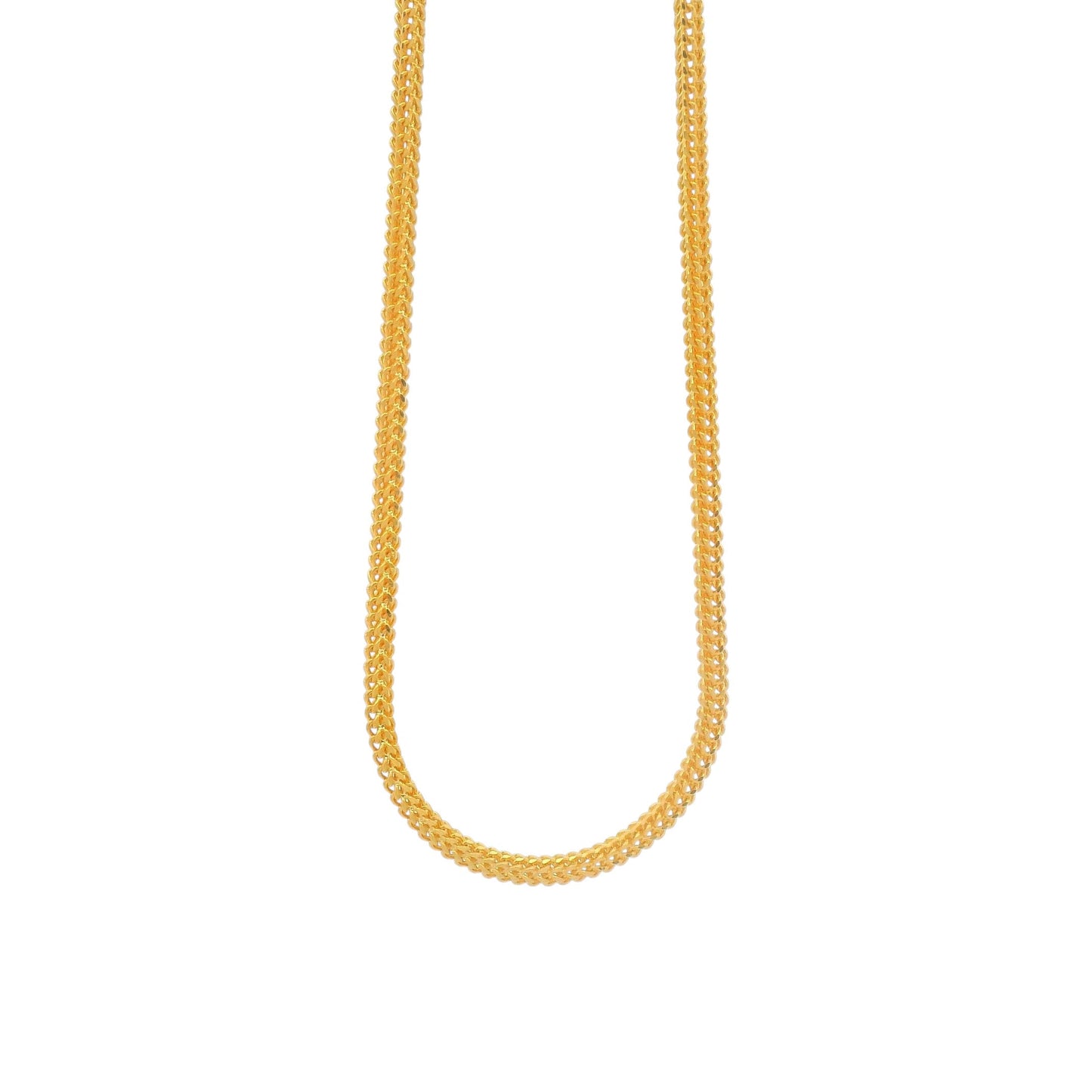 Gold chain necklace with fine woven link design, elegant handcrafted jewelry for men and women – Regal Jewels Chicago RJC30859