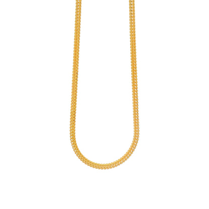 Gold chain necklace with fine woven link design, elegant handcrafted jewelry for men and women – Regal Jewels Chicago RJC30859