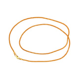 Gold chain necklace with fine round snake link design and lobster clasp, elegant handcrafted unisex jewelry – Regal Jewels Chicago RJC30861B