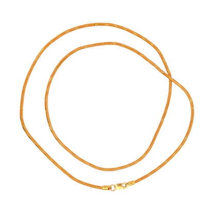 Gold chain necklace with sleek flexible mesh design and lobster clasp, elegant unisex handcrafted jewelry – Regal Jewels Chicago RJC30863B