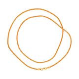 Gold chain necklace with sleek flexible mesh design and lobster clasp, elegant unisex handcrafted jewelry – Regal Jewels Chicago RJC30863B