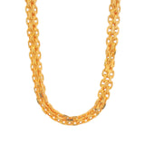 Gold chain necklace with bold double oval link design, handcrafted statement jewelry for men and women – Regal Jewels Chicago RJC30864A