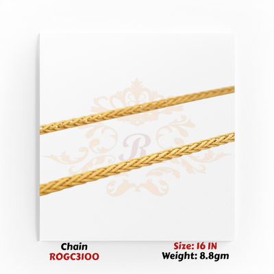 22kt gold beaded necklace with textured beads 16 inch fine jewelry ROGC3100