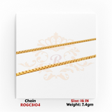 22kt gold decorative pendant chain with tassel drops 16 inch ROGC3104