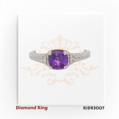 18kt yellow gold minimalist ring with a subtle diamond accent – RJDR3007