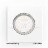 18kt white gold eternity band with full circle of round brilliant diamonds – RJDR3030