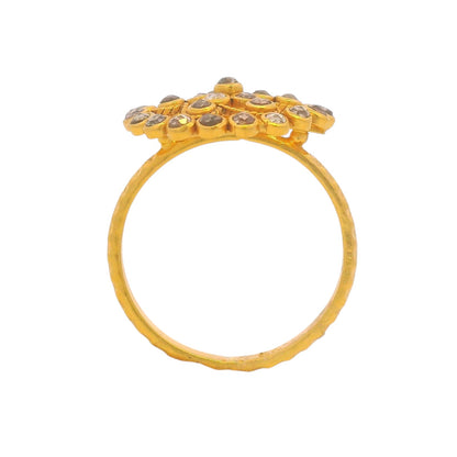 Eternal Glow 22KT Gold Diamond Cluster Ring – RJDR3215