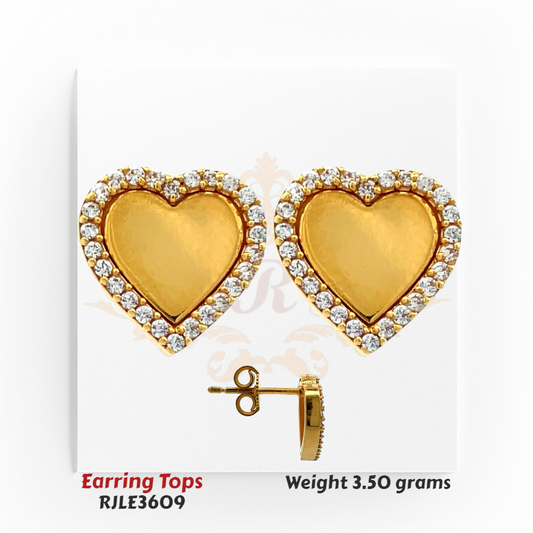 22kt Gold Earring-Tops RJLE3609