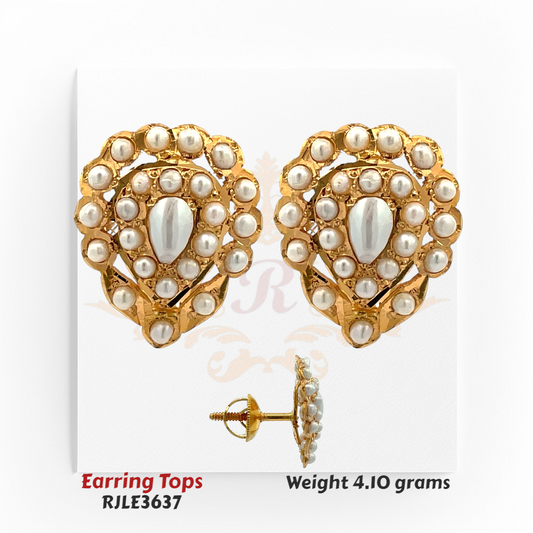 22kt Gold Earring-Tops RJLE3637
