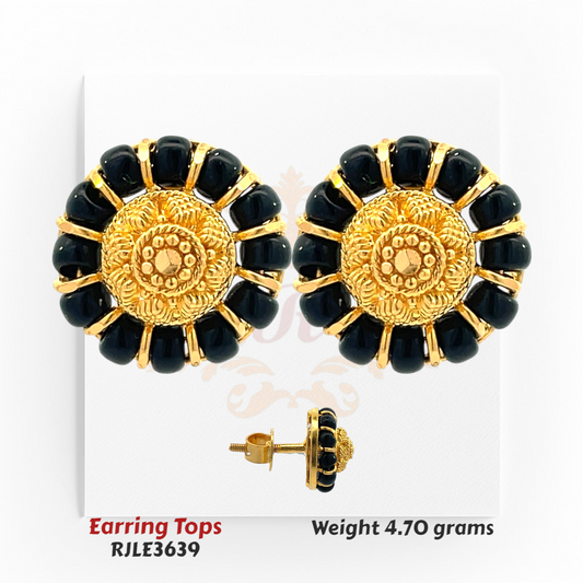 22kt Gold Earring-Tops RJLE3639