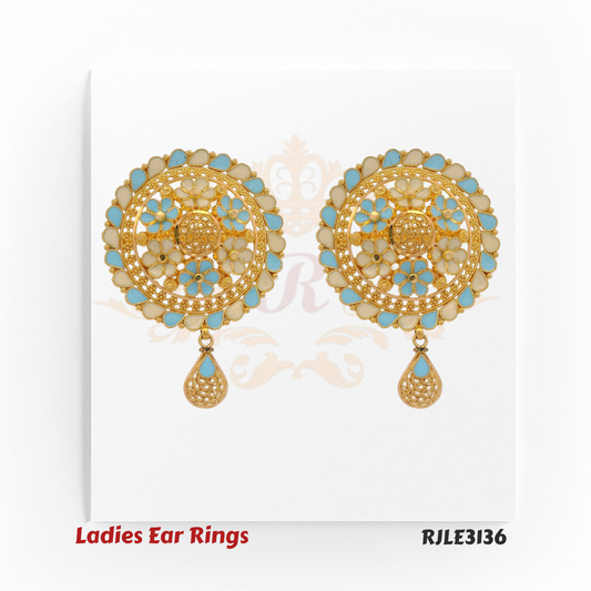 Blue Blossom Dangler Earrings – RJLE3136