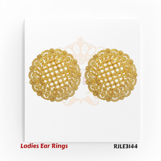 Floral Grid Filigree Earrings – RJLE3144