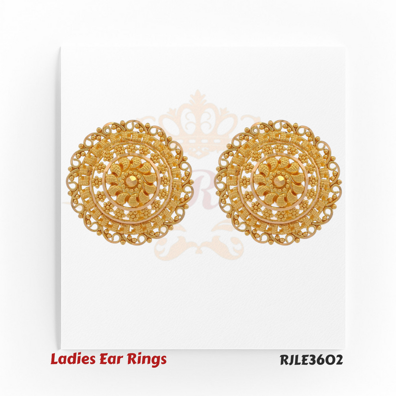 Regal Spiral Bloom Earrings – RJLE3602