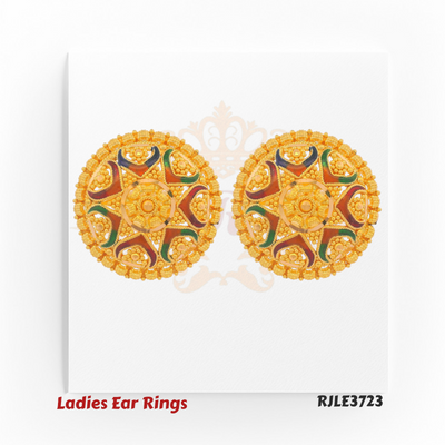 Enamel Floral Stud Earrings – RJLE3723