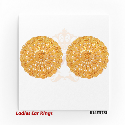 Gold Filigree Ladies Earrings – RJLE3731
